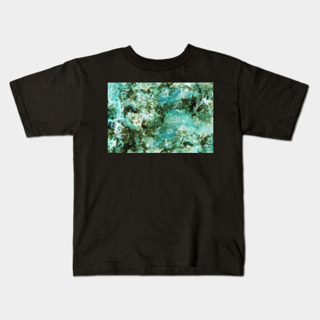 Ocean waves Kids T-Shirt by krinichnaya